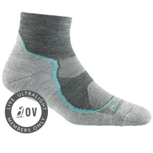 Women's Darn Tough Light Hiker 1/4 Lightweight Hiking Socks