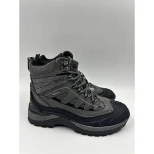 Women's Size 6, Ultra High Top Gray & Black Hikers w/ Rugged Toe Cap & Heel Cover