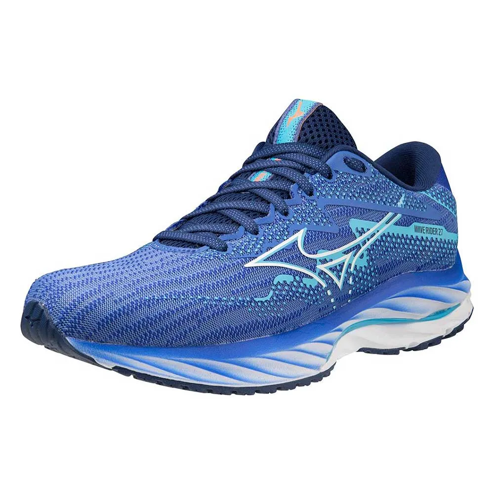 Women's Wave Rider 27 Running Shoe - Ultramarine/White- Regular (B)