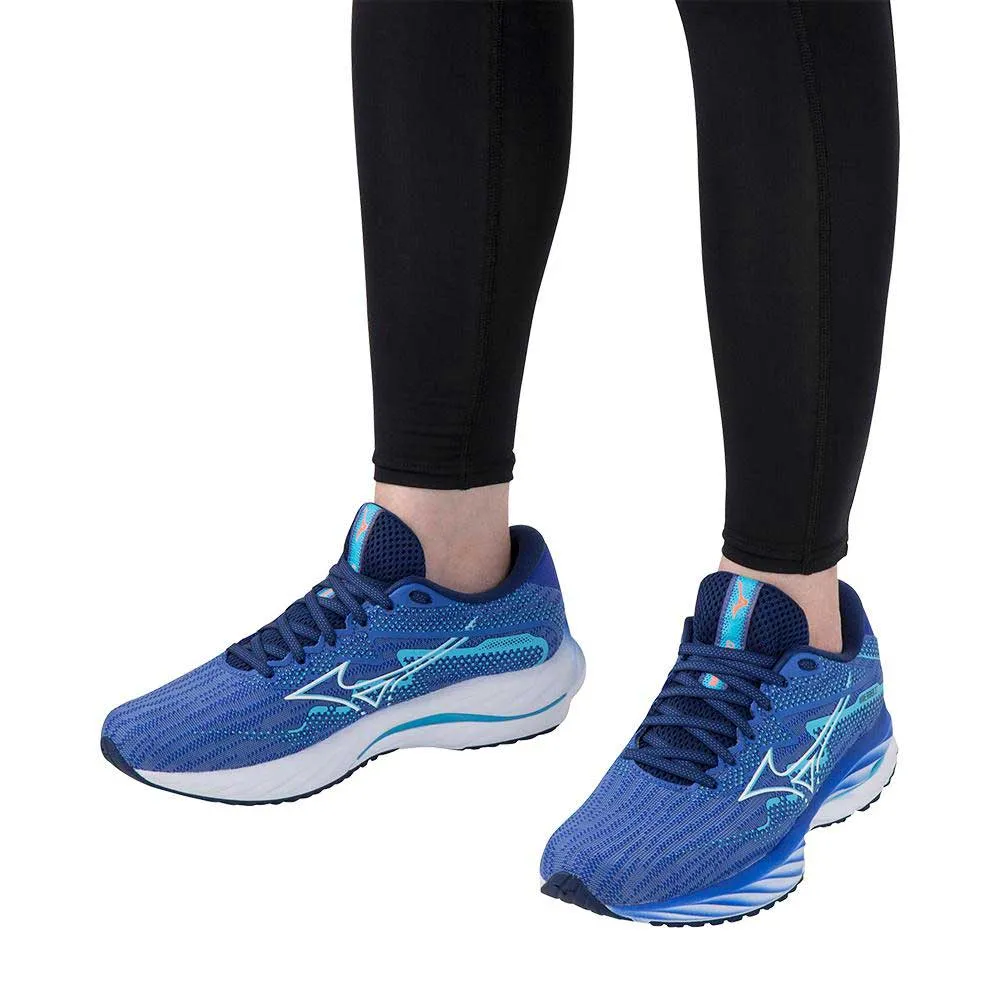 Women's Wave Rider 27 Running Shoe - Ultramarine/White- Regular (B)