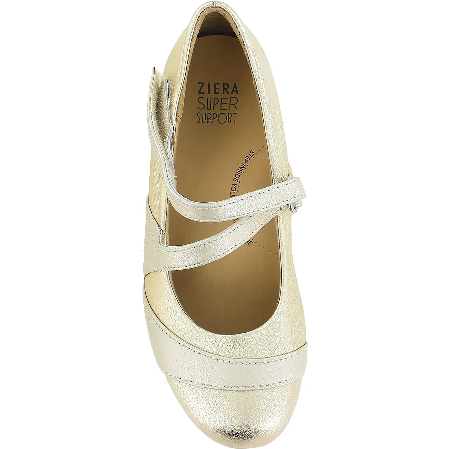 Women's Ziera Xray Gold/Gold Brush Off Leather