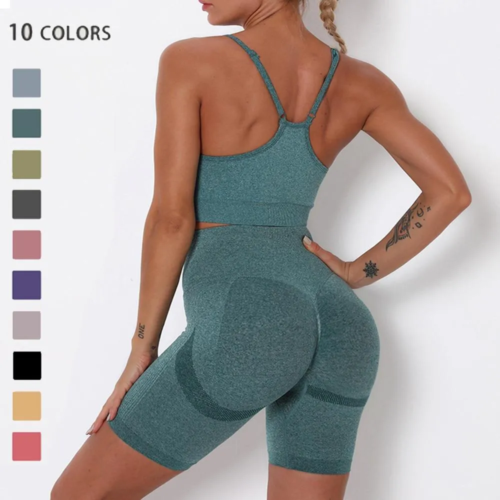 Yoga Sets Short Fitness Suit Sport Outfit For Women